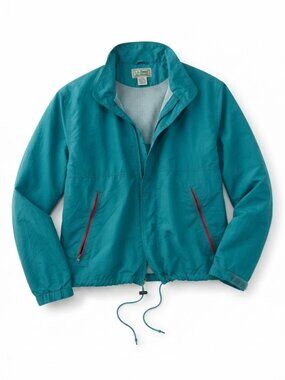 Vintage LL Bean Teal Windbreaker Jacket Mesh Lined Women's M USA